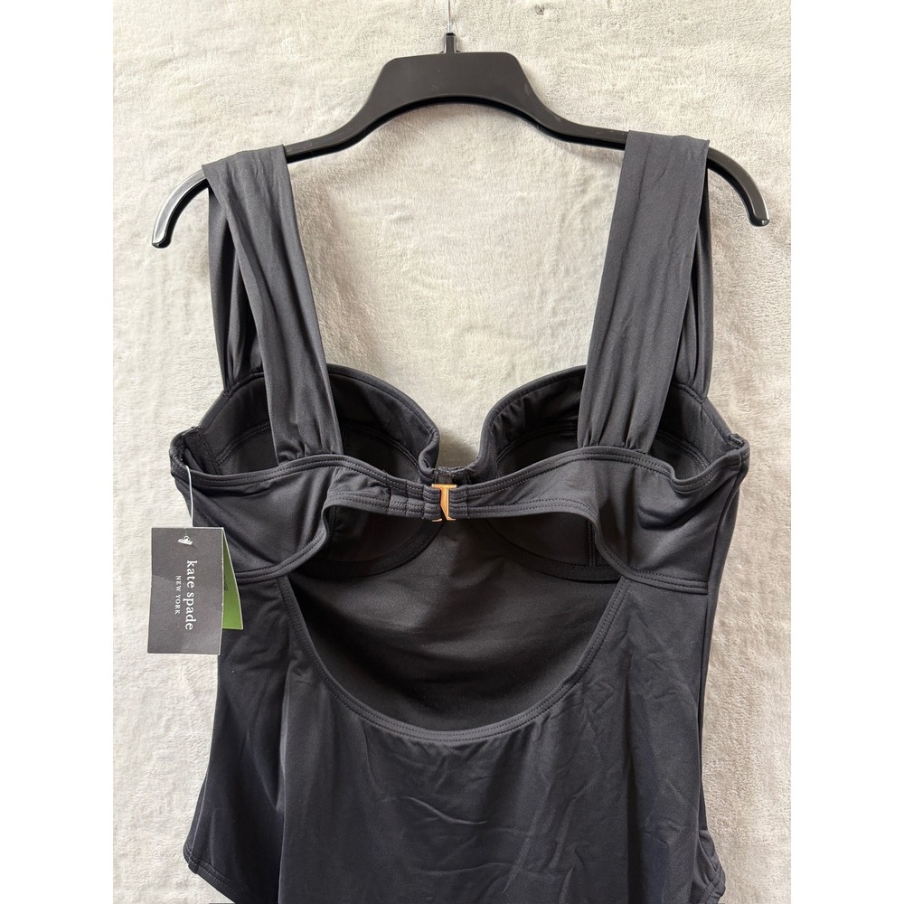 Kate Spade New York Womens Black Underwire One Piece Swimsuit Sweetheart Neck XL - Picture 14 of 14